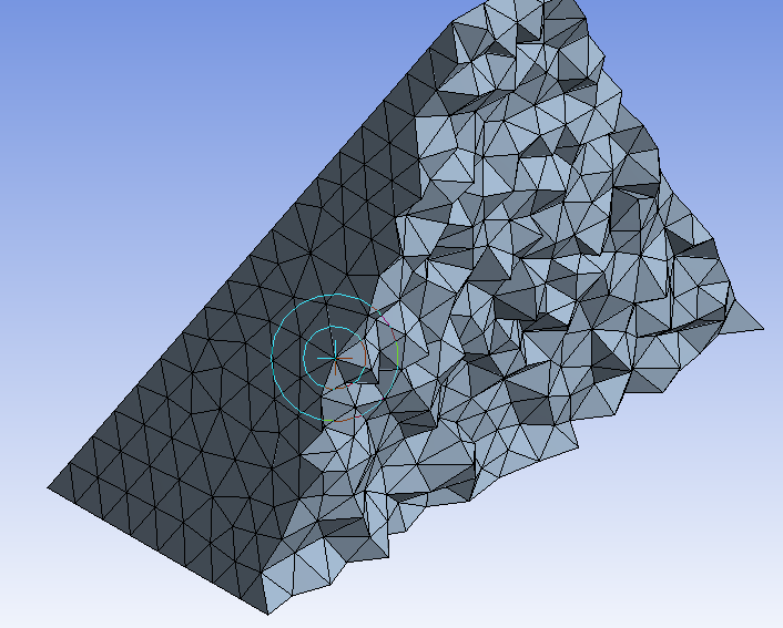 Unstructured tetrahedral mesh