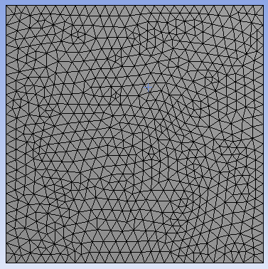 Unstructured tetrahedral mesh