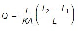 Fourier;s law formula